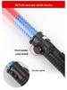 Rechargeable LED Warning Signal Baton: Handheld Stop Sign with Red and Blue Strobe Flashing Lights