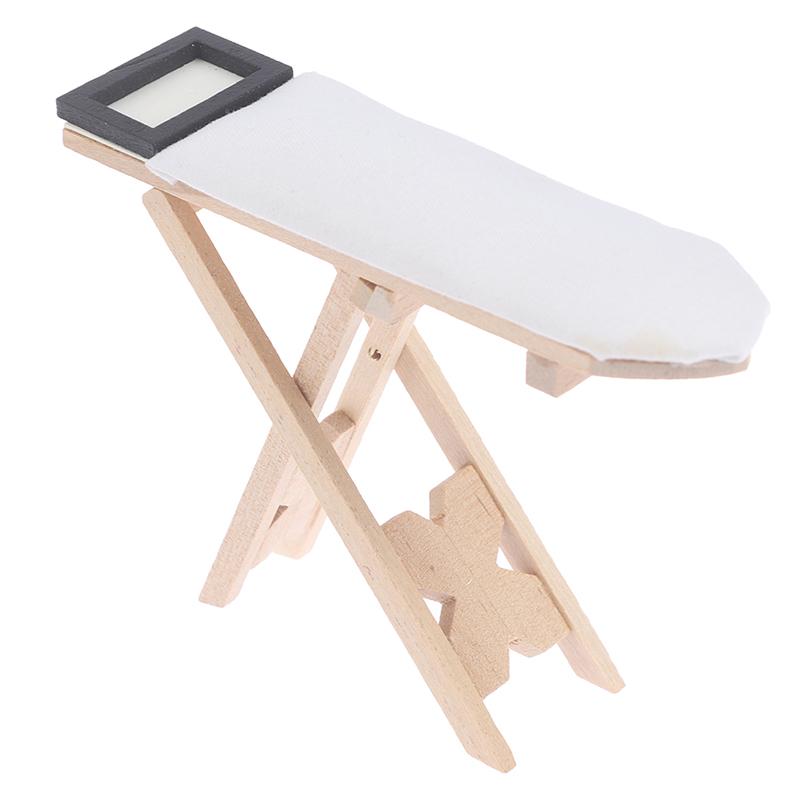 1:12 Dollhouse Miniature Furniture Ironing Board Scene Set Doll House Home Decor