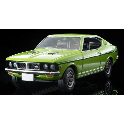 TOMYTEC Tomica Limited Vintage Neo 1/64 LV-N204d Mitsubishi Colt Galant GTO MR 1970 Model, Yellow-Green, Finished Model
