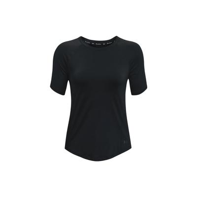 Rush Solid Color Crew Neck Fitness Training Short Sleeve Compression Tee Women Tops Black 1368178-001