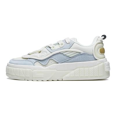 Disney X Li Ning 001 Unblock Kaymaz Aşınmaya Dayanıklı Düşük Bilekli Spor Günlük Ayakkabı Kadın spor ayakkabı Beyaz Mavi AGCT092-1