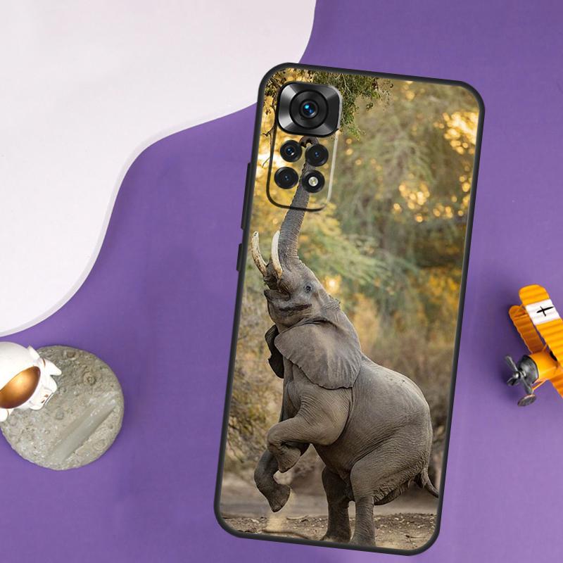 Elephant Animal Case For Xiaomi Redmi Note 13 14 Pro 12 9 10 11 Pro 10S 11S 12S Redmi 14C 13C 10C 12C Cover
