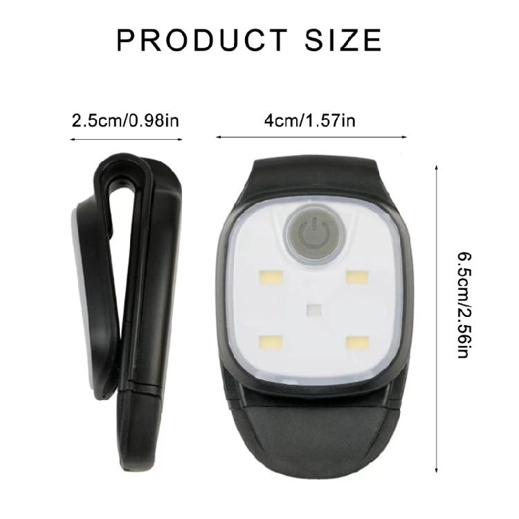 Rechargeable Night Lights Clip on Small Headlamps Running Lights Night Running Chest Lights for Running, Jogging