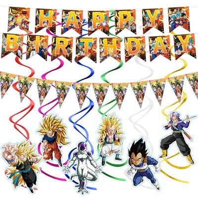 Dragon Ball Afişi Goku Doğum Günü Partisi Dekorasyonu Süsler Parti Hediyelikleri Arka Plan Bebek Partisi Malzemeleri Çocuk Erkek Hediye Oyuncaklar