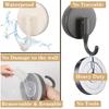 Vacuum Suction Cup Hooks Bathroom Shower Towel Robe Holder Waterproof Removable Door Wall Mounted Hooks Glass Tile Sucker Hanger
