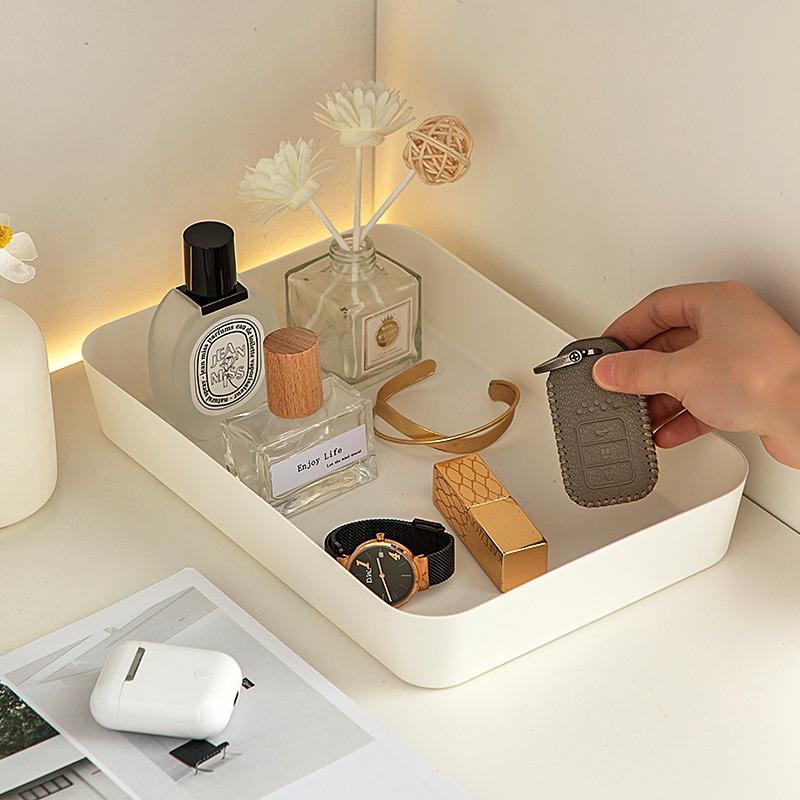 Multi-Purpose Plastic Drawer Organizer Boxes - Desktop Storage Containers for Jewelry, Makeup & Small Desk Essentials