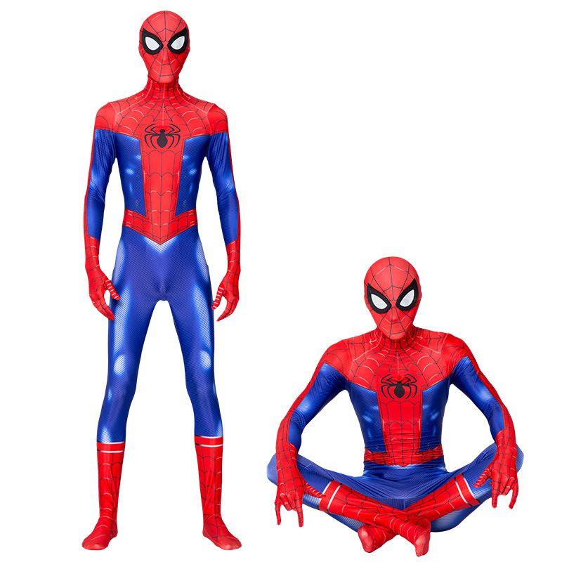 Spider-man Peter Parker Cosplay Costume Bodysuit Jumpsuit For Adults And Kids
