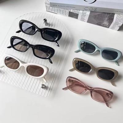 Mode Zonnebril Vintage Retro Stijl UV Bescherming Dames Zonnebril Ovalen Vorm Coole Zonnebril