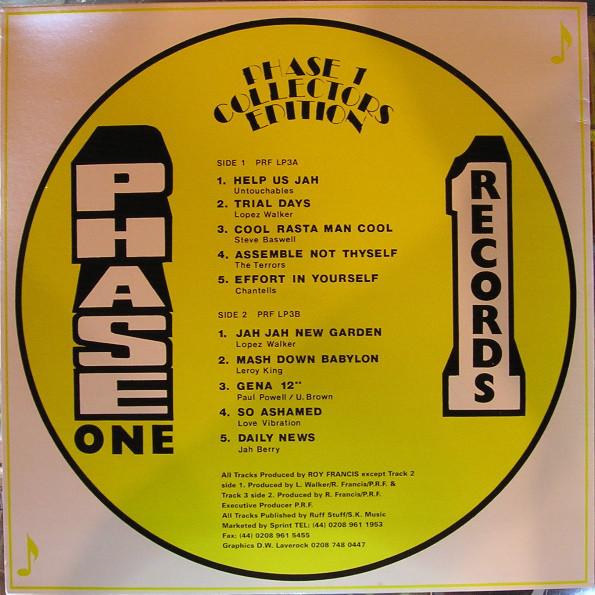 LP Record VARIOUS - Phase One Collectors Edition PRFLP3 Phase One Recor UK Reggae, Ska & Dub Used