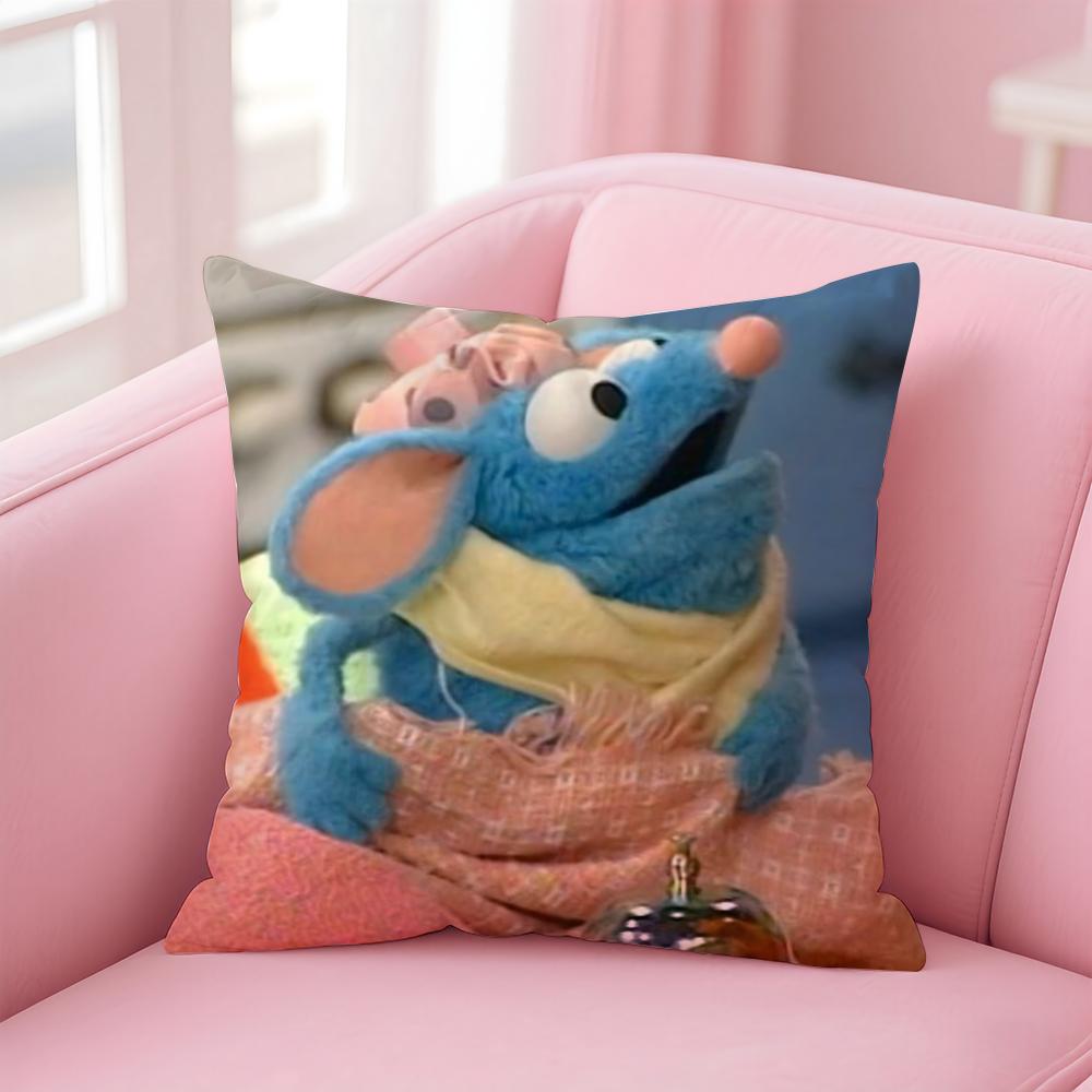 

TV Blue Mouse T-Tutter Cushion Cover Premium Comfort Reversible Pillow Cove -Two in One Design for Any Room & Car Interior 30cmx30cm