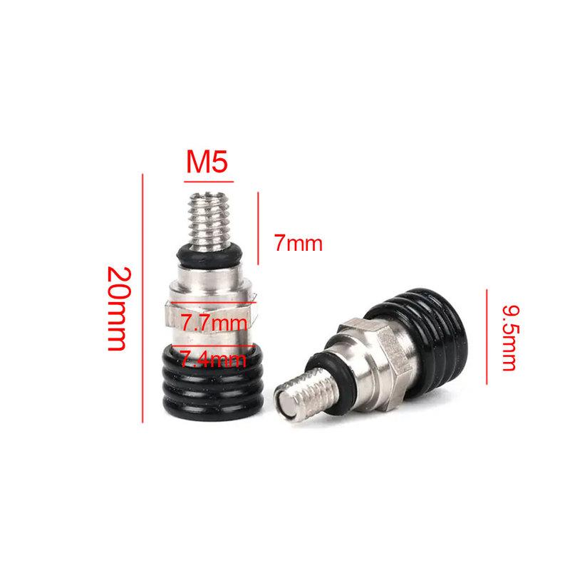 2pcs Motorcycle M5*0.8cm Front Fork Shock Absorption Air Bleeder Valve Screw Motorbike Accessories for Honda Kawasaki Suzuki