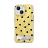 Suitable for Apple 15 Mobile Phone Case Summer IPhone 14pro Black Polka Dot Invisible Bracket 13/12 Heightened Large Hole