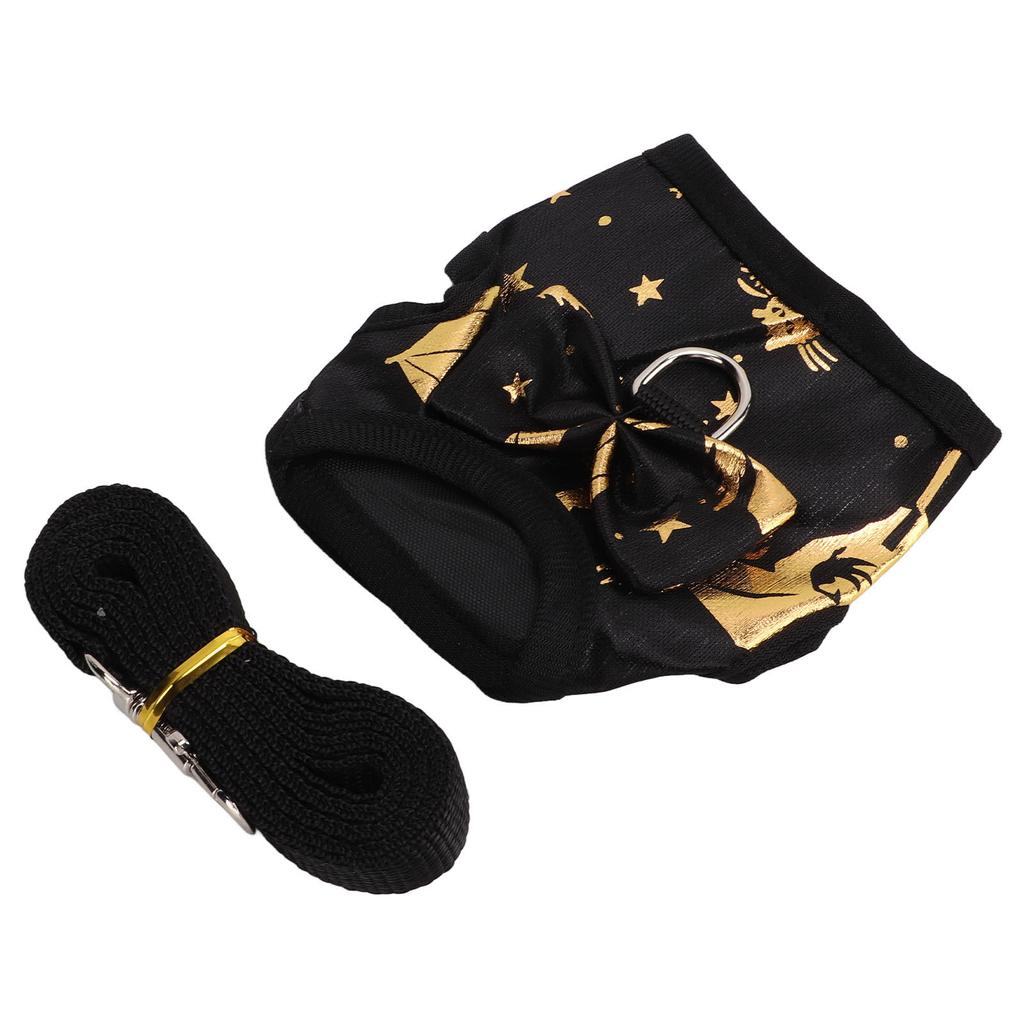 Rabbit Harness Leash Adjustable Soft Nylon Bunny Vest for Rabbit Ferret Bunny Kitten Guinea PigL