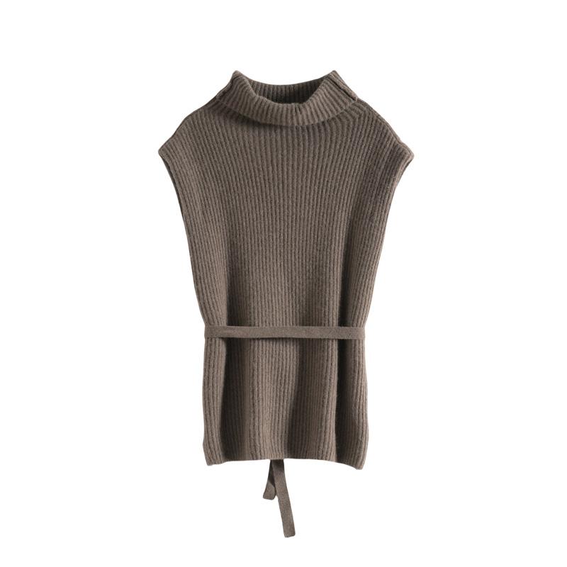 Maslan high necked knitted sweater