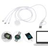 Type C USB to Double Type C+Micro USB+ Watch Charger Cable for Cellphone Tablet Watch Multi Charging Cable