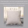 Pillow Case Home Decoration Salon Cushion Cover 50X50 Solid Pillowcase with Zipper Cotton Linen for Sofa Car Chair 45x45 40X40