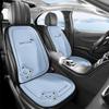 Cartoon Linen Car Seat Cushion – Universal Fit for Rear Driver Seat, Four Seasons