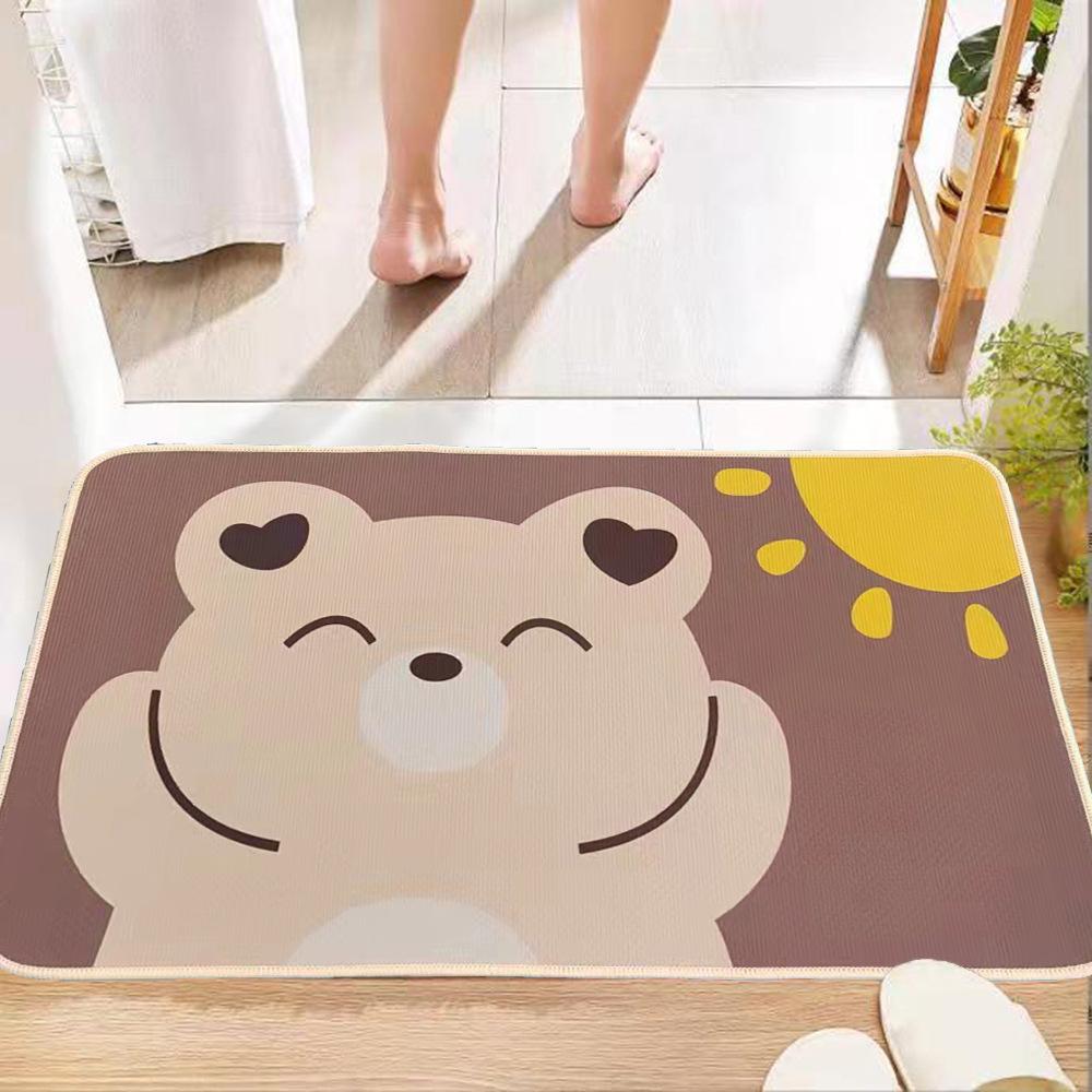 

Коврики для входной двери с героями мультфильмов, милые коврики для домашних животных в том же стиле, коврики для ванной из кристального бархата 50*80cm