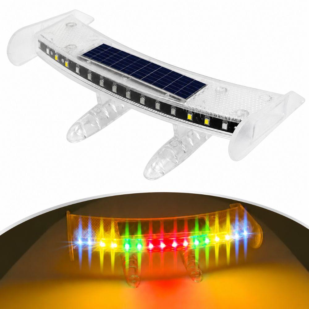 Mini Car Rear Wing Lamp Solar Energy Car Ambient Lighting Trunk Warning Light  Car Exterior Trim