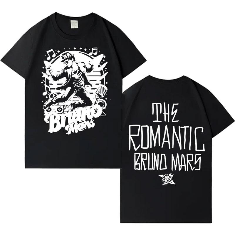 

Rapper Bruno Mars Hip Hop Music Graphics Tshirts Unisexs Womens Casual High Quality Short Sleeve Shirt Crewneck Popular Streetwear S
