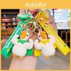 Adorable Cartoon Goose Keychain Cute Car Key Ring Couple Backpack Accessory Small Gifts