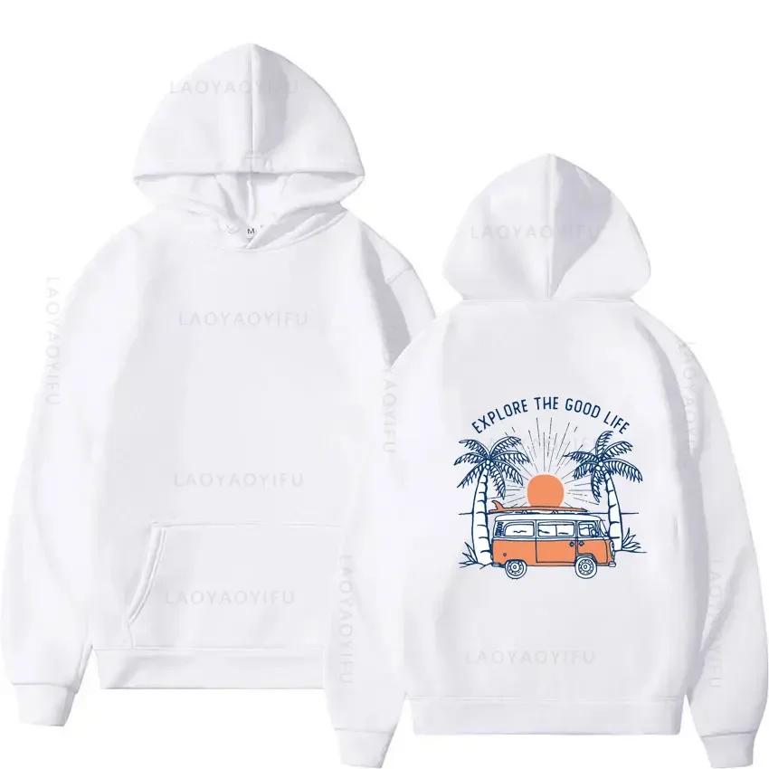 Vans And Beetles Theme Hooded Sweatshirt for Men Hoodies Men's Clothing Y2k Hoodie Shirt Autumn New Sweatshirts Hoody Pullovers