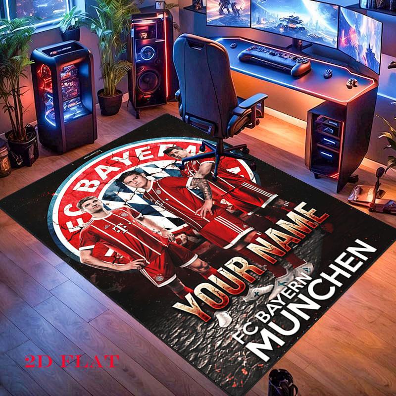 Custom Fc Bayern Munich Carpet Rug for Living Room Bedroom Home Sofa Decoration,Kids play Nonslip Floor Mat