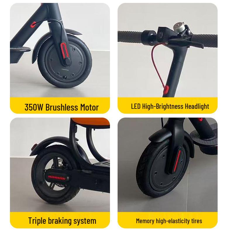 Foldable Two-Wheel Electric Scooter for Adults - Portable Commuter Vehicle for Men and Women