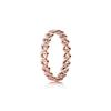 Copper Silver Alloy Rings Women's Rose Gold 180177