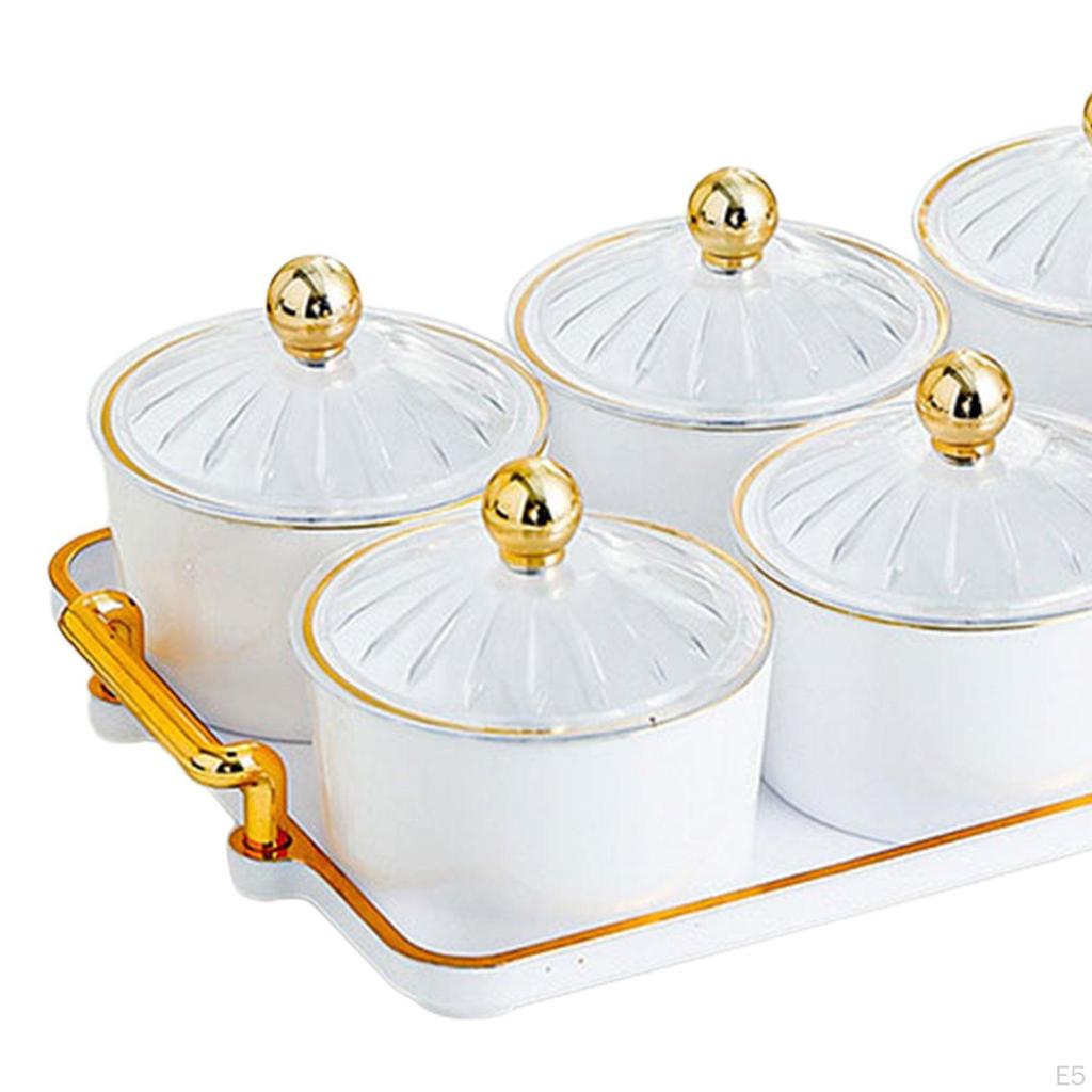 Fruit Dish, Refreshment Wallpaper with Lid, Removable, Container, Service Bowl