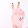 Color Plush Windproof Outdoor Half Finger Gloves Women's Gloves Flip Cover Gloves Thick Mittens