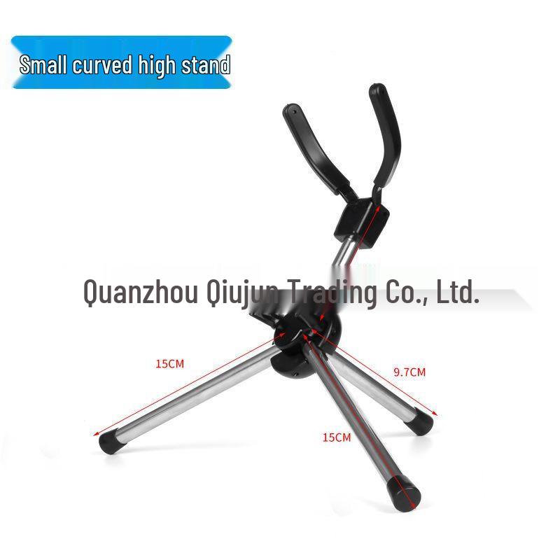 Universal Portable Folding Saxophone Stand with Storage Tube for Alto and Tenor Accessories