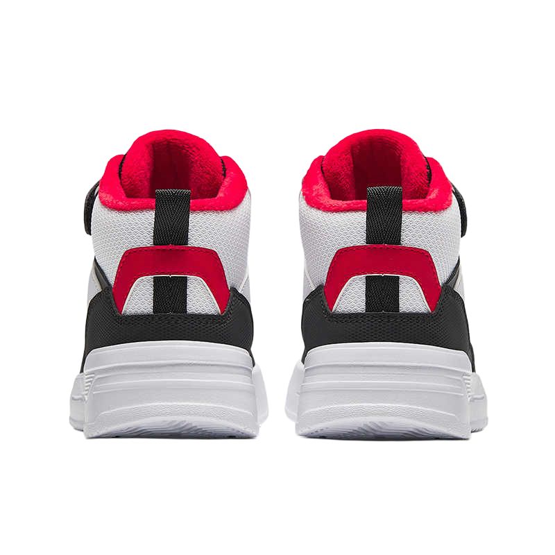 Anta Comfortable Simple Non-Slip Wear-Resistant Mid-Top Kids Skate Shoes Kids Sneakers White Red A12446931-1