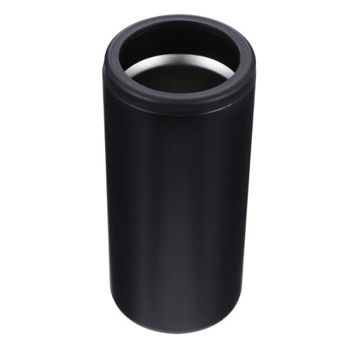 Cabilock Insulated Skinny Cooler for Beer, Hard Drinks, Double Wall Vacuum Insulated Drink Holder, Water Bottle, Insulated Mug, Black
