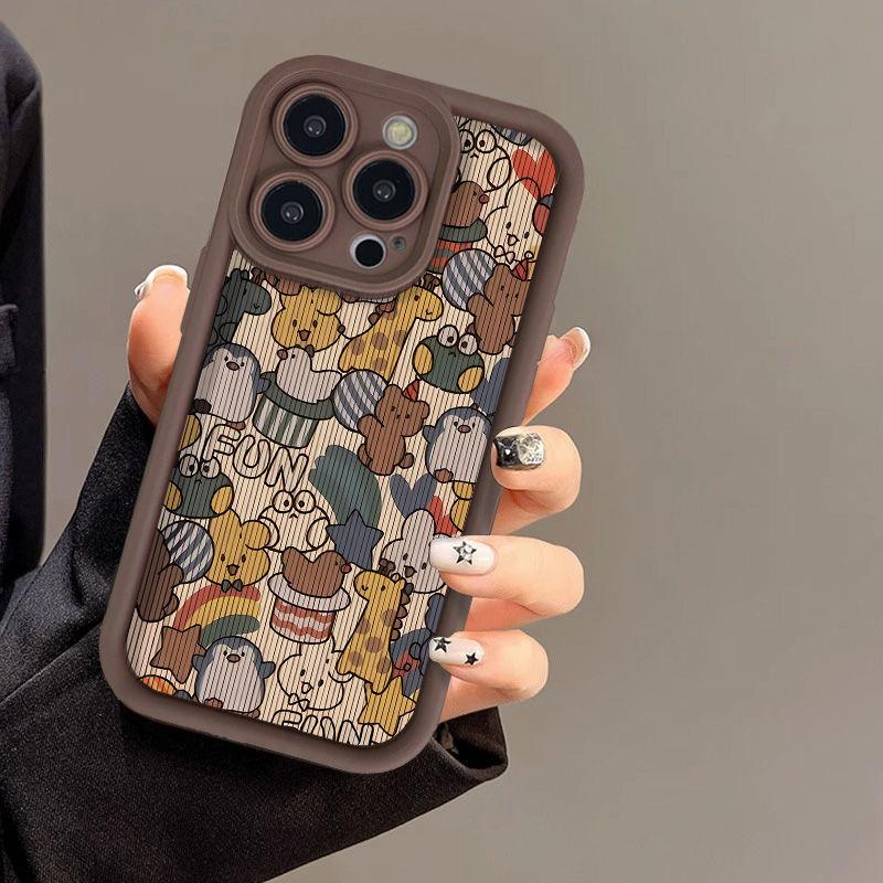 Retro small animals for iPhone17PorMax mobile phone case 14 Apple 13 matte 12/15 high value