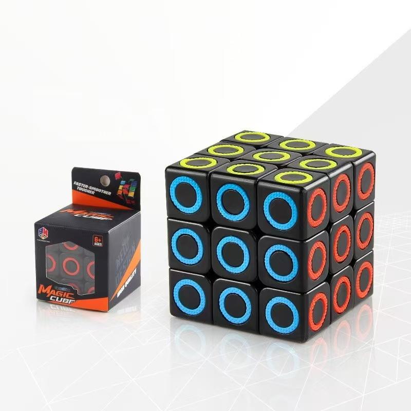 

3x3x3 Пираминкс 3×3 Магический кубик Скоростная головоломка Детская игрушка 3X3 Зеркальный Кубо Магико Точка Круг Черный фон Кубик-головоломка