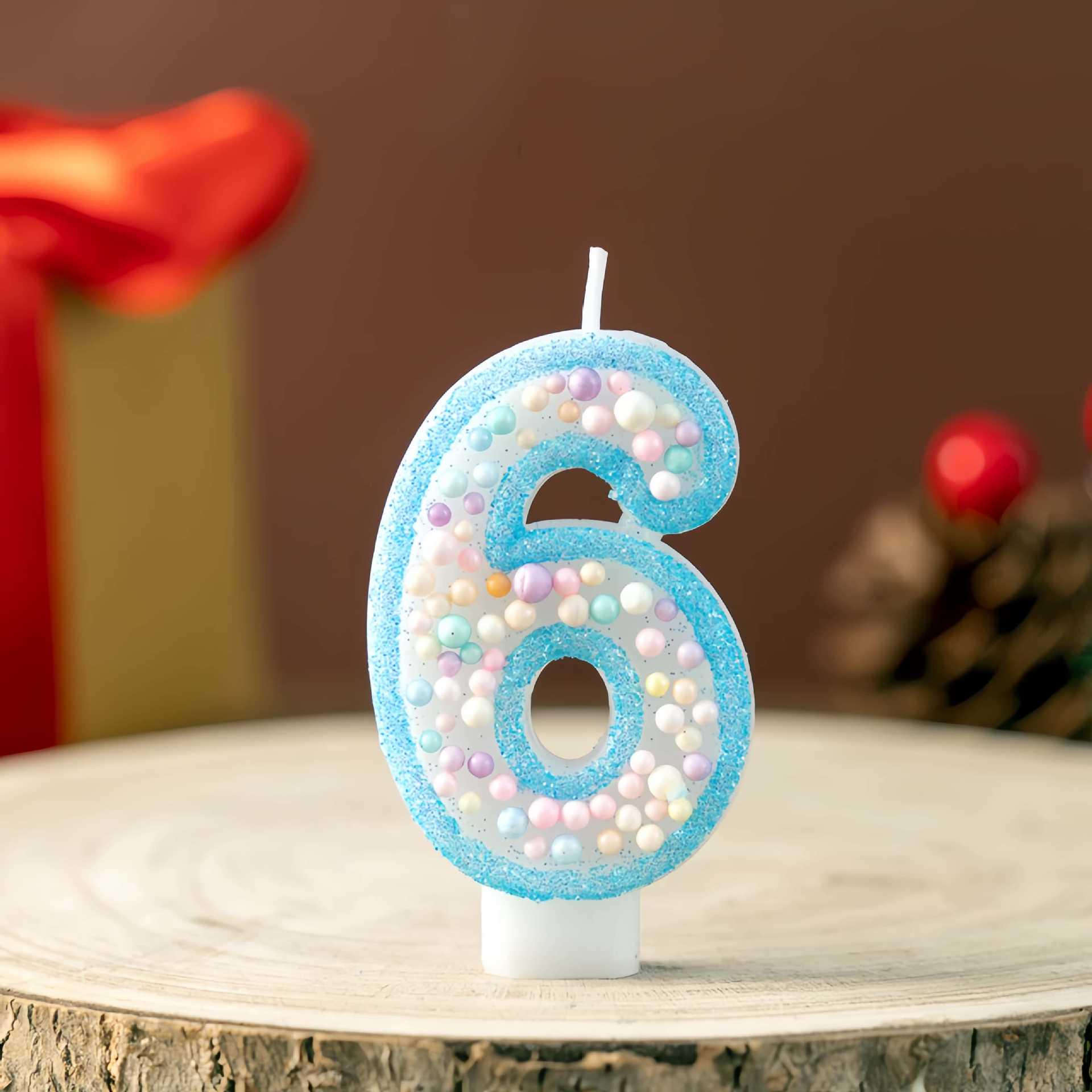 Colorful Number Birthday Candles for Children s First Birthday Cake