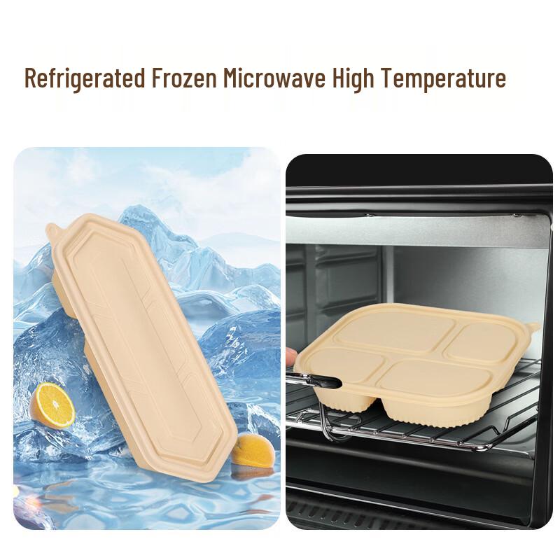 Eco-Friendly Corn Starch Biodegradable Disposable Food Containers with Lids