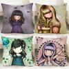 Cartoon S-Santoro Gorjuss Cushion Cover Comfortable Reversible Pillow Cover Ideal for Car Sofa Bedroom & Beyond
