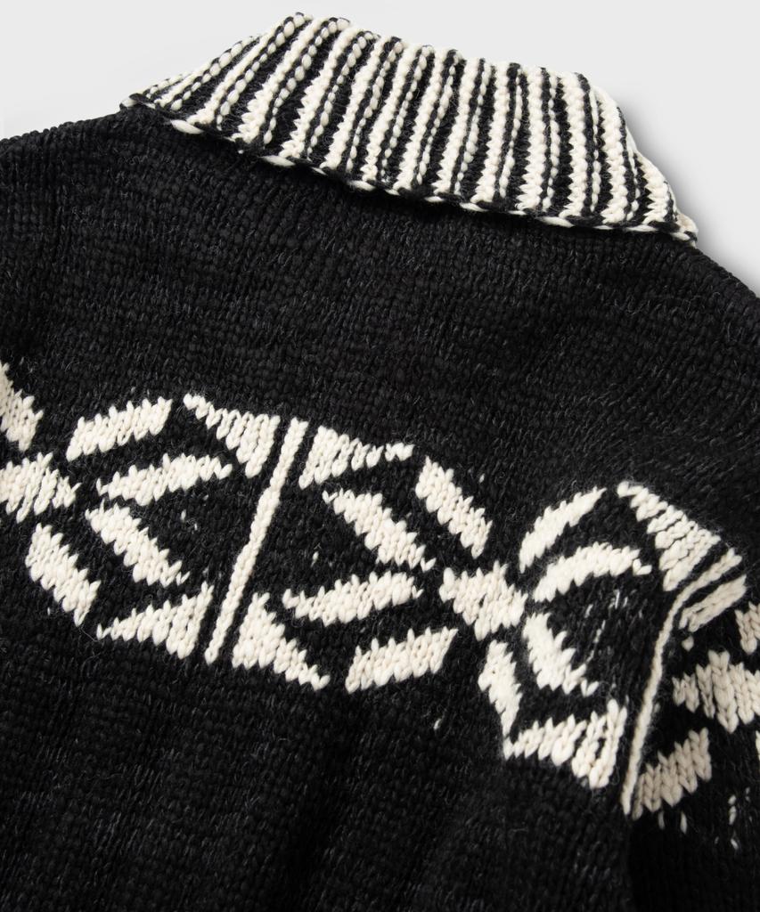 NONBLANK Cowichan Zip-Up Cardigan_Black