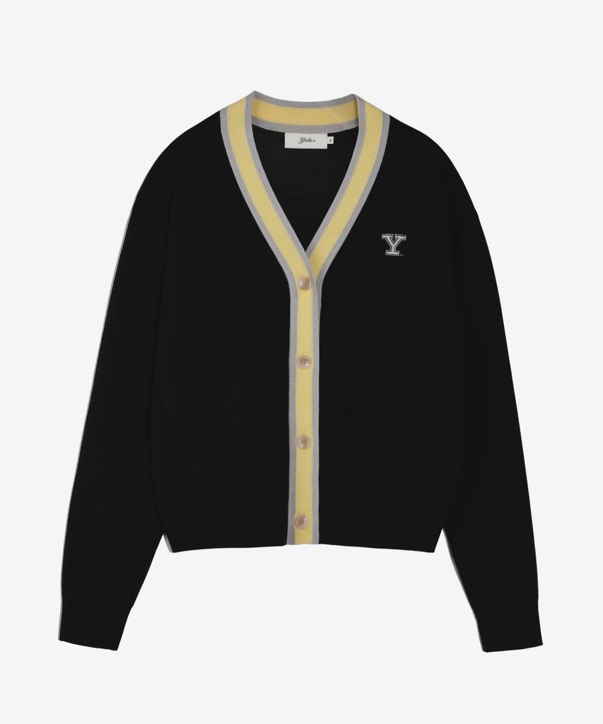 Yale College Symbol Wappen Cardigan_Black