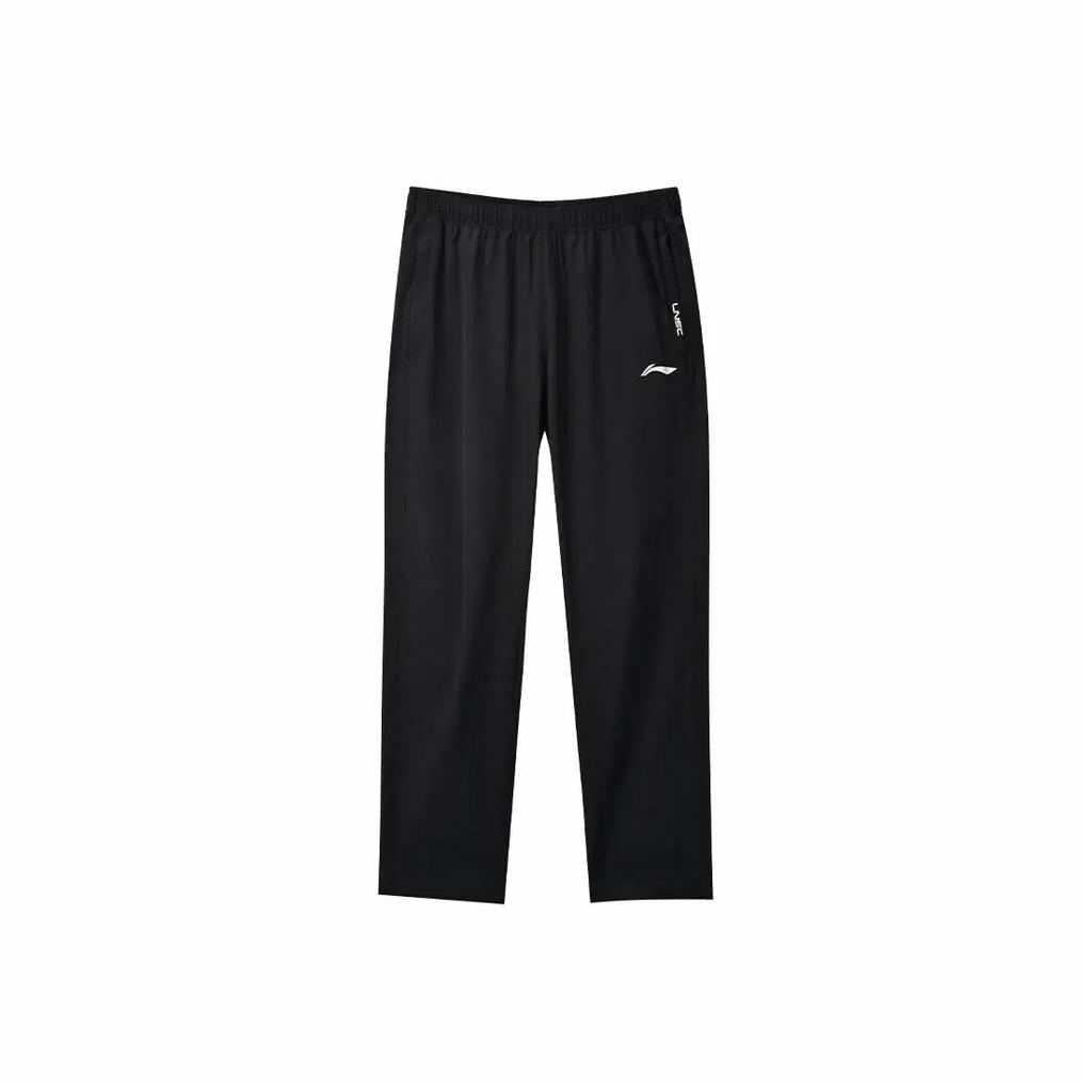 Li Ning Solid Color Ice Silk Comfortable Cool Feeling Short Sleeve Quick Dry Breathable Running Long Pants Casual Sports Suit YYKV135-1+YPLV043-2