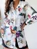 1116 European and American Fashion New EBAY Popular Long-sleeved Lapel Women's Shirt Women's Clothing