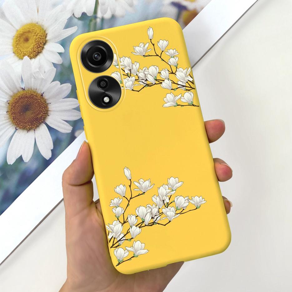 For Oppo A78 4G Case CPH2565 Cute Fashion Cartoon Painted Cover Soft Silicone Phone Case For Oppo A78 A78 OppoA78 5G Matte Coque