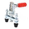 Push Pull Toggle Clamp with Flange Base Double Head Quick Release Clamp 91kg Holding Capacity 20mm