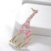 European and American Fashion Giraffe Brooch for Women