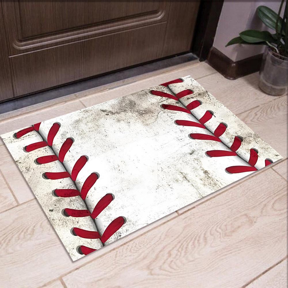 Baseball Printed Carpet,Rug,for Office Chair Living Room Bedroom Kitchen Room Decor Gifts.