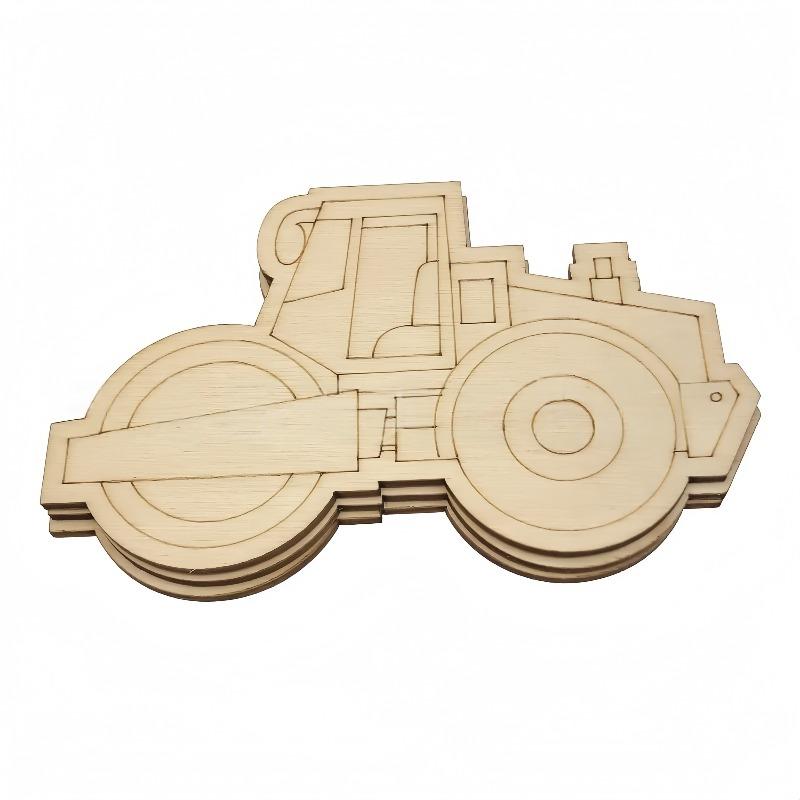 15 Stück Unfertige Holz-LKW-Ausschnitte Bastelartikel LKW-Party-Spiel Gastgeschenke Fahrzeuge zum Bemalen Holz-LKW Hängende Ornamente