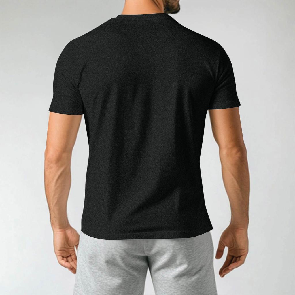 Men's  Popular T-shirt Printed Round Neck Short Sleeve T-shirt