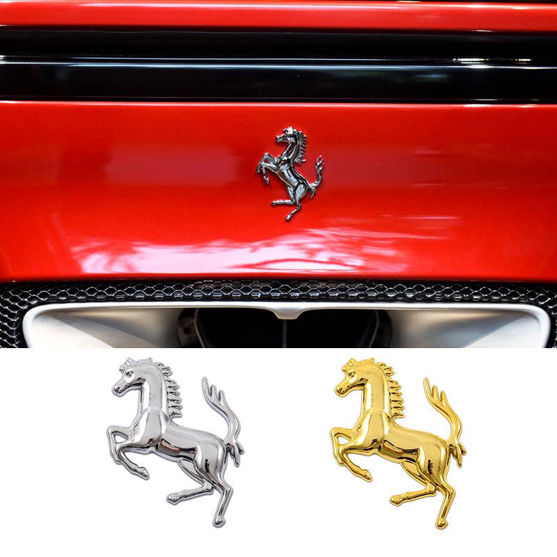 3D Metall Autoaufkleber & Pferdeaufkleber für Karosserie, Seiten und Heck